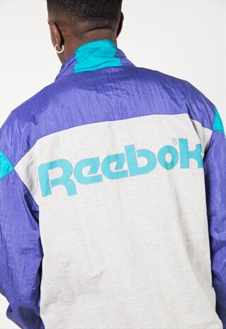 VINTAGE 80S USA REEBOK SHELL SPORT JACKET / S1085