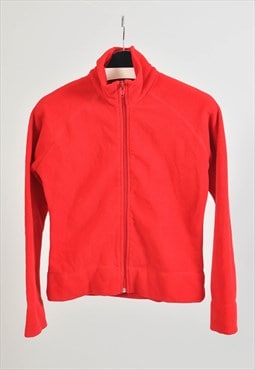 Vintage 00s fleece jumper in red