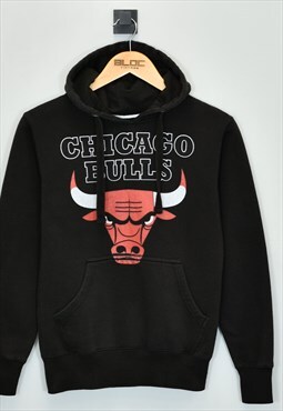 Vintage Chicago Bulls Hooded Sweatshirt Black XXSmall