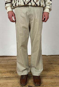 Vintage Levis Baggy Trousers Men's Beige