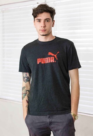 VINTAGE PUMA T-SHIRT LOGO 90S X 5.8