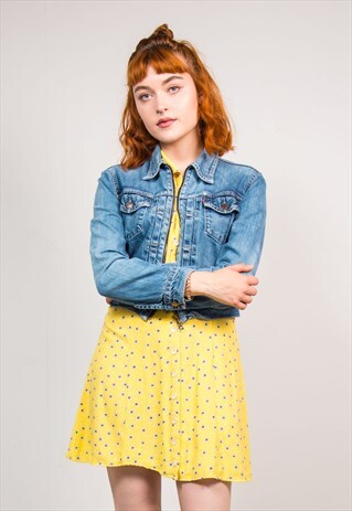VINTAGE 90'S LEVI'S BLUE DENIM ZIP JACKET