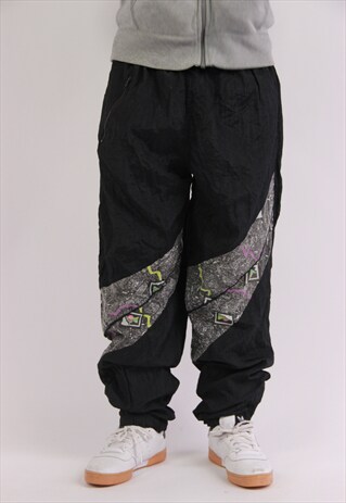 VINTAGE 80S PATTERNED SHELL PANTS