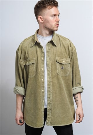VINTAGE CORDUROY SHIRT BROWN