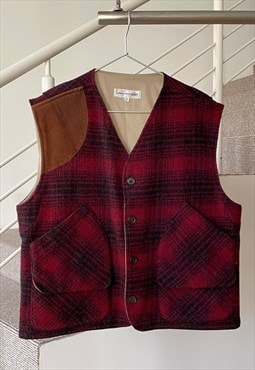 Vintage COMME DES GARCONS Jacket Sleeveless Tweed Vest 2003