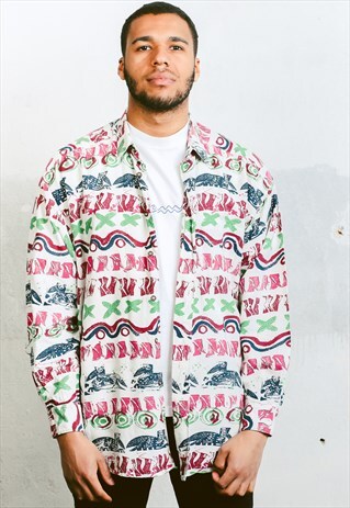 VINTAGE AZTEC PATTERN SHIRT