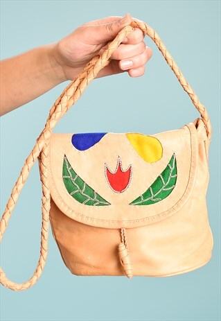 90'S RETRO PARIS CHIC FESTIVAL LEATHER BOHO SHOULDER BAG