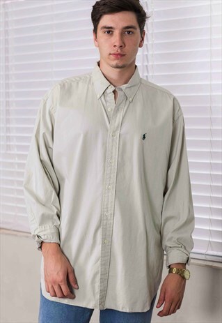 VINTAGE RALPH LAUREN SHIRT LOGO 90S XL 13.7