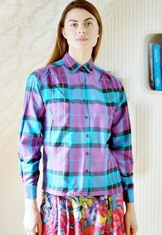 PURPLE CHECKED SHIRT