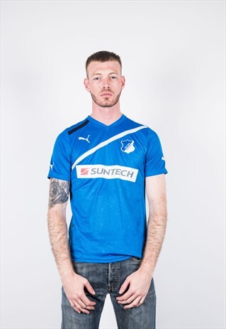 PUMA VINTAGE 1990S BLUE FOOTBALL SHIRT