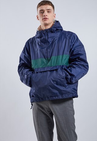 VINTAGE 1/4 ZIP SHELL JACKET