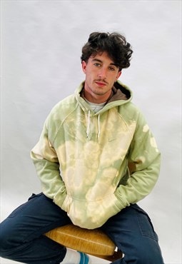 Vintage 90s Nike Tie Dye Green Hoodie