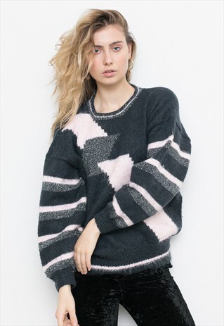 GEOMETRICAL GREY SWEATER