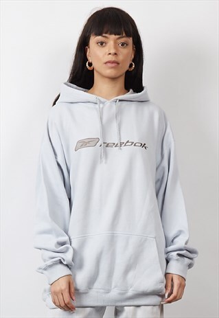 VINTAGE 90'S REEBOK PALE BLUE HOODIE