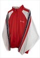 VINTAGE CHAMPION TRACK JACKET IN RED L