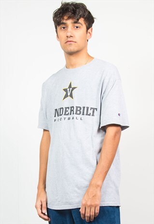 VINTAGE CHAMPION T-SHIRT VANDERBILT UNIVERSITY FOOTBALL