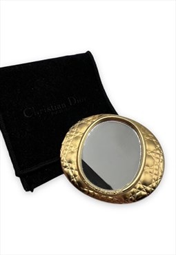 Vintage Dior Mirror Compact metal Gold Tone