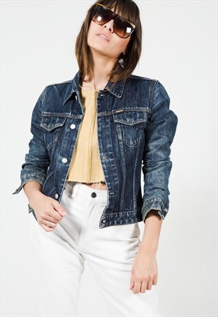 VINTAGE 90S CLASSIC DIESEL BASIC DENIM JACKET / S9696