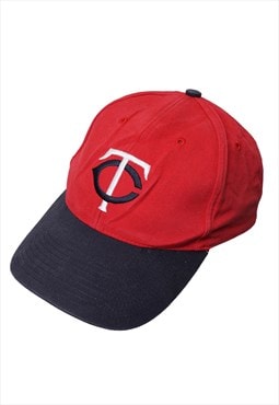 Vintage MLB Minnesota Twins Red Baseball Cap Womens