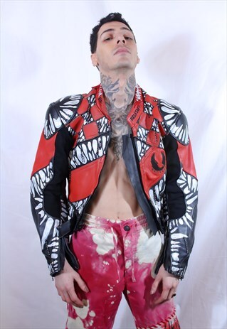 'TEETH' BELSTAFF MOTORCYCLE HAND-PAINTED JACKET