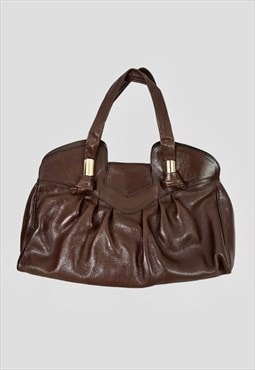 Nouvelle Creation 70's Brown Leather Ladies Bag