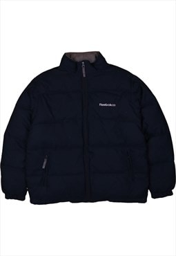 Vintage 90's Reebok Puffer Jacket Heavy Weight Full Zip up