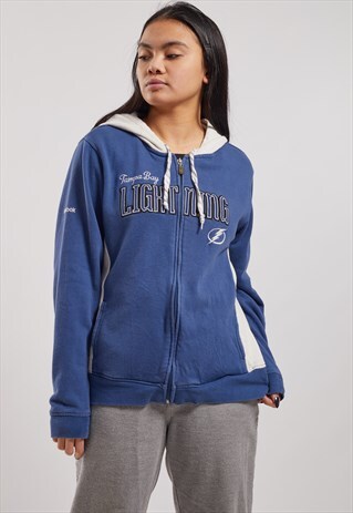 VINTAGE REEBOK TAMPA BAY LIGHTNING ZIP-UP HOODIE