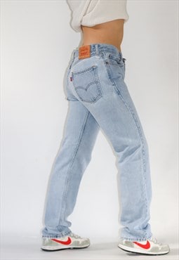 Vintage Levi Baggy Fit Straight Leg Blue Jeans