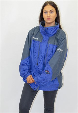 VINTAGE COLUMBIA COAT IN BLUE XL