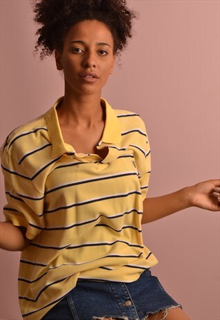RALPH LAUREN STRIPED CHAPS POLO TOP GP314