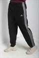 Vintage Adidas Fleece Jogging Bottoms Black