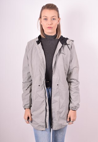 ADIDAS WOMENS VINTAGE JACKET LARGE GREY 90S