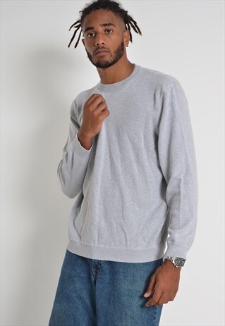 VINTAGE EDDIE BAUER SWEATSHIRT JUMPER GREY