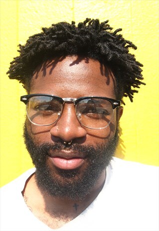 BLACK FRAME CLEAR LENS GLASSES