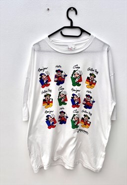 vintage Disneyland Paris white Mickey T-shirt XL 