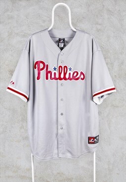 Vintage Majestic Philadelphia Phillies Baseball Jersey