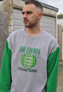 vintage 90's USA The Courts logo reworked sweatshirt