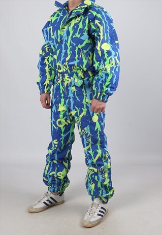 VINTAGE LUHTA FULL SKI SUIT SNOW SPORTS M 38 (AADY)