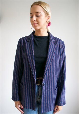 VINTAGE STRIPED BLAZER