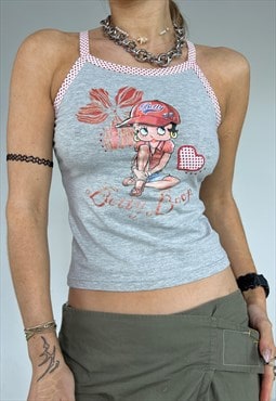 Vintage Y2k Betty Boop Vest Top 2000s 