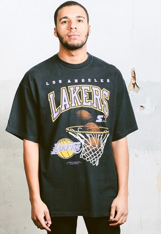 VINTAGE 90S STARTER LA LAKERS T-SHIRT
