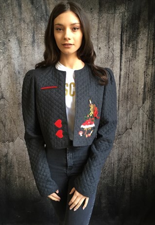 CROPPED EMBROIDERED JACKET
