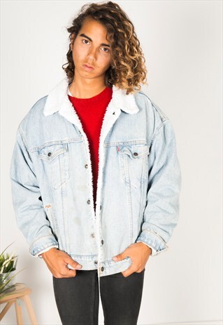 VINTAGE 80S LEVIS WINTER SHEEPSKIN JACKET / R1200C405