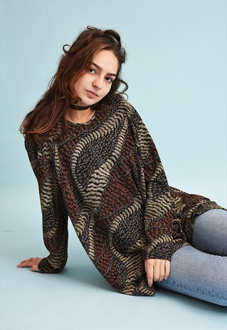 90'S RETRO Y2K SHIMMERING OVERSIZED TEEN TOP BLOUSE
