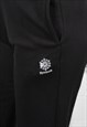 VINTAGE REEBOK JOGGERS IN BLACK WITH SPELL OUT LOGO SMALL