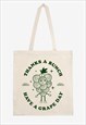 THANKS A BUNCH COTTON TOTE BAG WITH PRINTED FRUIT LOGO