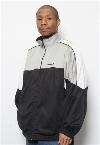 VINTAGE REEBOK TRACK JACKET GREY