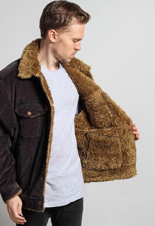 VINTAGE CORDUROY SHERPA JACKET