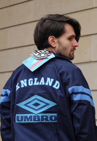 DEADSTOCK VINTAGE 90S UMBRO ENGLAND QUARTER ZIP