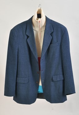 Vintage 90s blazer jacket in blue